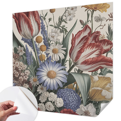 Papel de parede autocolante para sala Buquê de flores