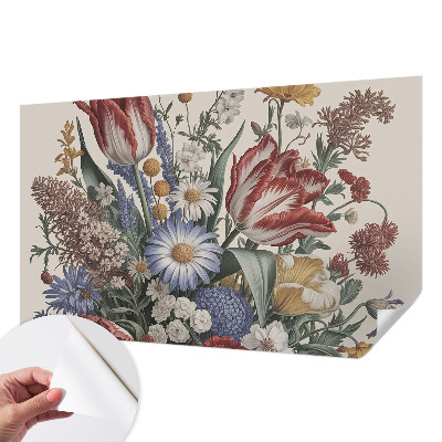 Papel de parede autocolante para sala Buquê de flores