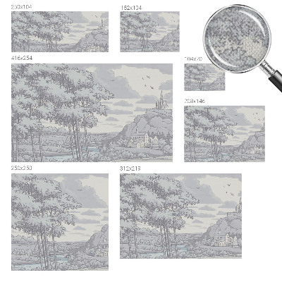 Autocolante de parede fotográfico Paisagem de conto de fadas