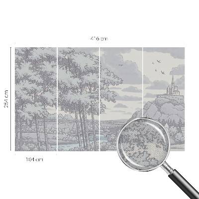 Autocolante de parede fotográfico Paisagem de conto de fadas