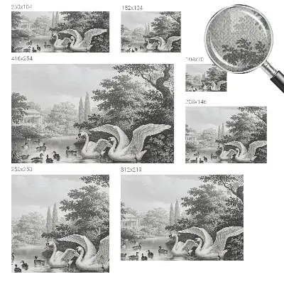 Papel de parede 3D com design inspirado na natureza