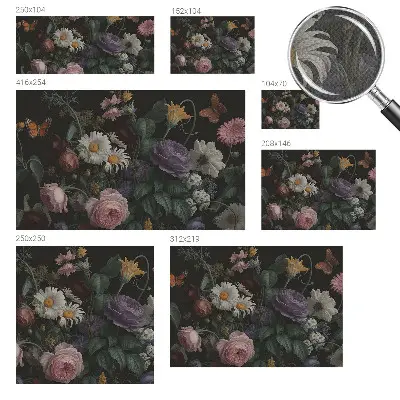 Papel de parede autocolante para sala com padrão floral elegante