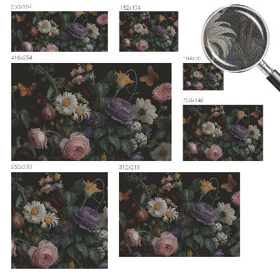 Papel de parede autocolante para sala Elegância floral