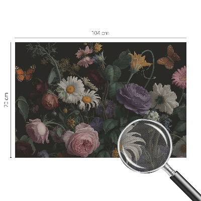 Papel de parede autocolante para sala Elegância floral