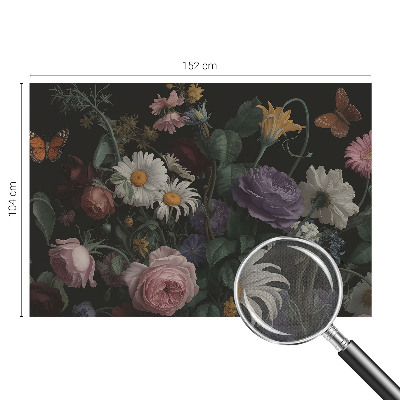Papel de parede autocolante para sala Elegância floral