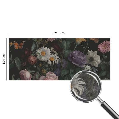 Papel de parede autocolante para sala Elegância floral
