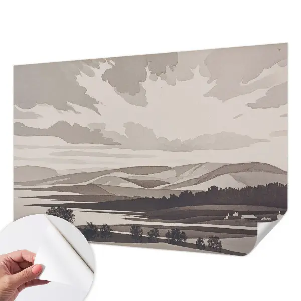 Autocolante de parede fotográfico com uma paisagem tranquila