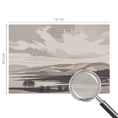 Autocolante de parede fotográfico com uma paisagem tranquila