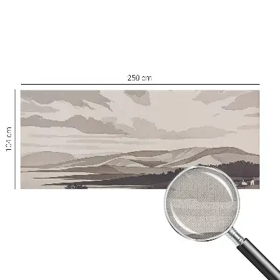 Autocolante de parede fotográfico com uma paisagem tranquila