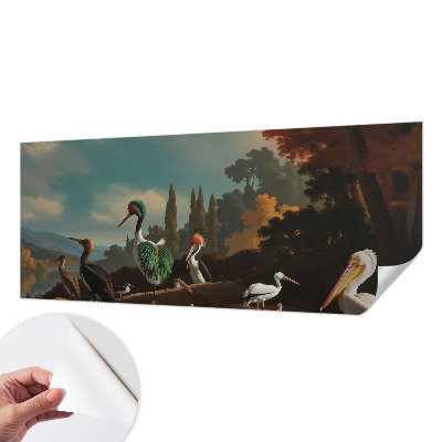 Papel de parede infantil Pássaros pitorescos