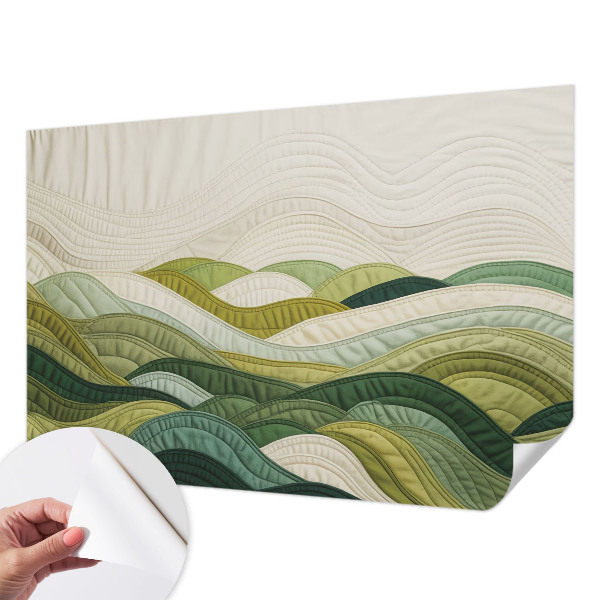 Papel de parede autocolante Colinas de tecido