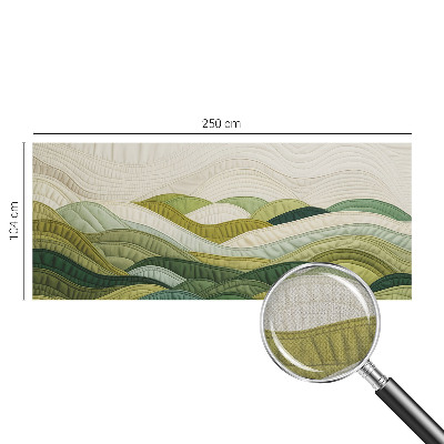 Papel de parede autocolante Colinas de tecido