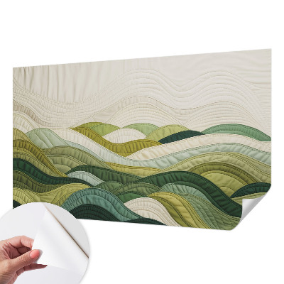 Papel de parede autocolante Colinas de tecido