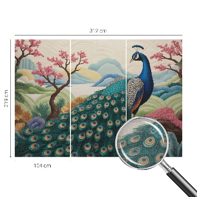 Papel de parede infantil Beleza exótica