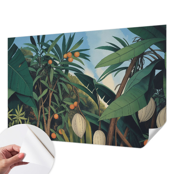 Autocolante de parede fotográfico selva tropical