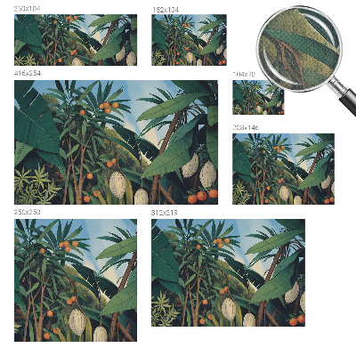 Autocolante de parede fotográfico selva tropical