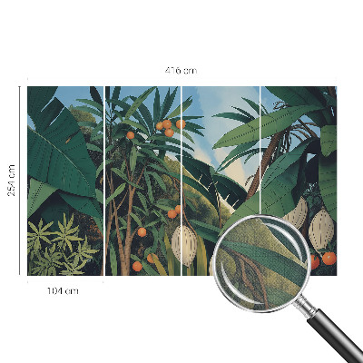 Autocolante de parede fotográfico selva tropical