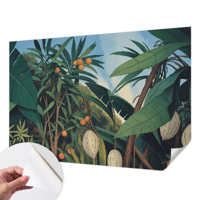 Autocolante de parede fotográfico selva tropical
