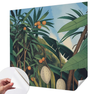 Autocolante de parede fotográfico selva tropical