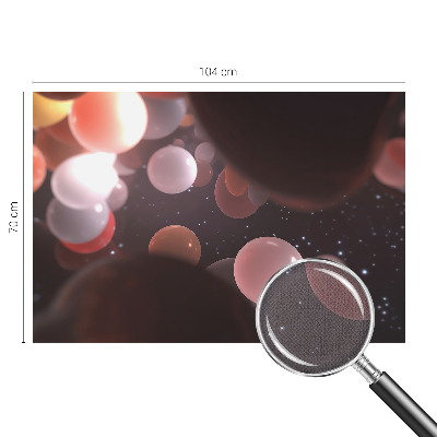 Papel de parede autocolante para sala Bolas espaciais