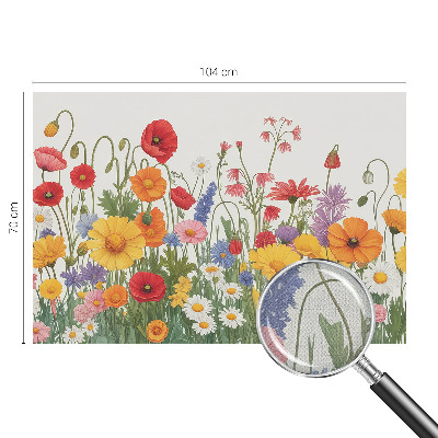 Papel de parede autocolante Prado florido
