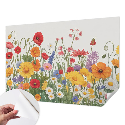 Papel de parede autocolante Prado florido