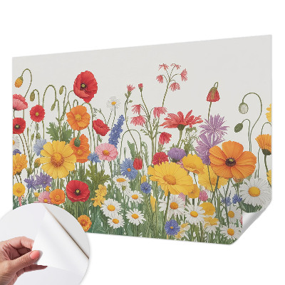 Papel de parede autocolante Prado florido