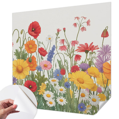 Papel de parede autocolante Prado florido