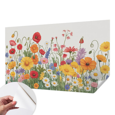 Papel de parede autocolante Prado florido