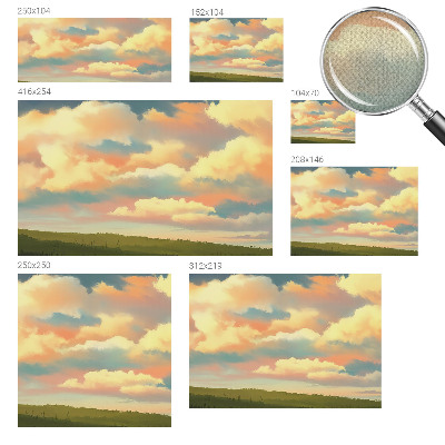 Autocolante de parede fotográfico Céu com nuvens