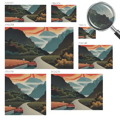 Papel de parede 3D com estampa 'Aventura na montanha' para decoração de ambientes
