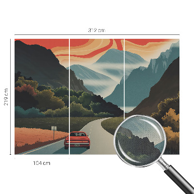 Papel de parede 3D Aventura na montanha