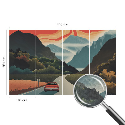 Papel de parede 3D Aventura na montanha