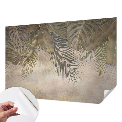 Papel de parede infantil Folhas tropicais