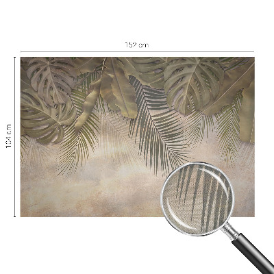 Papel de parede infantil Folhas tropicais