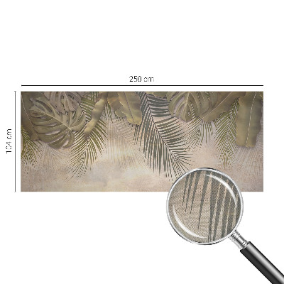 Papel de parede infantil Folhas tropicais