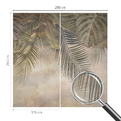 Papel de parede infantil Folhas tropicais