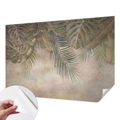 Papel de parede infantil Folhas tropicais
