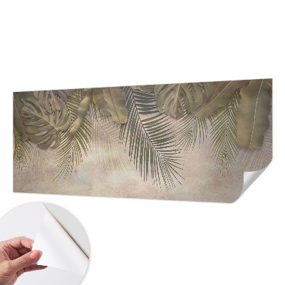 Papel de parede infantil Folhas tropicais