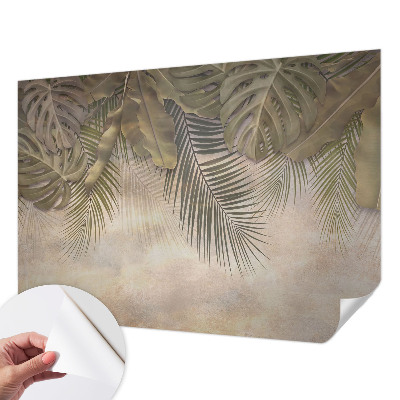 Papel de parede infantil Folhas tropicais