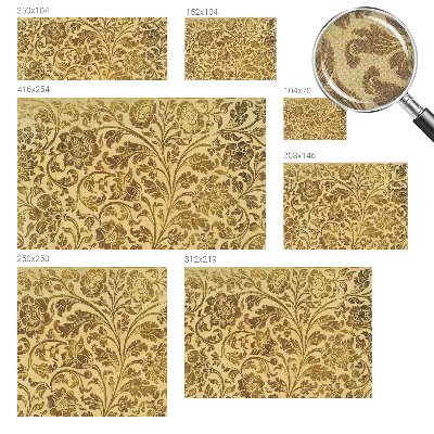 Papel de parede autocolante para sala Estampa floral