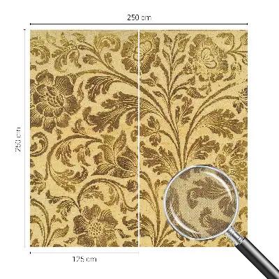 Papel de parede autocolante para sala com estampa floral