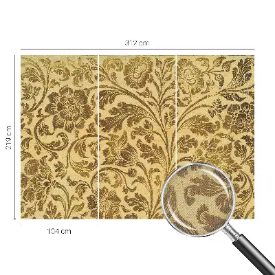 Papel de parede autocolante para sala com estampa floral