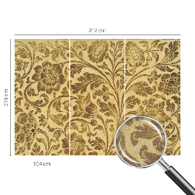Papel de parede autocolante para sala Estampa floral