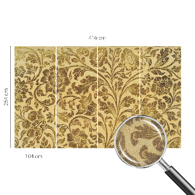 Papel de parede autocolante para sala Estampa floral