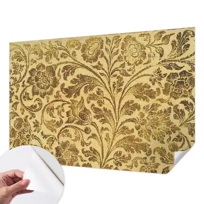 Papel de parede autocolante para sala com estampa floral