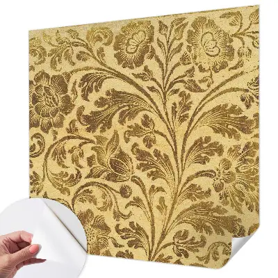 Papel de parede autocolante para sala com estampa floral