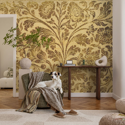 Papel de parede autocolante para sala Estampa floral