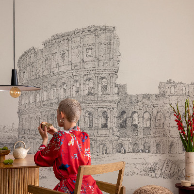 Papel de parede autocolante para quarto ruínas antigas