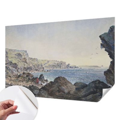 Autocolante de parede fotográfico com imagem de uma costa tranquila